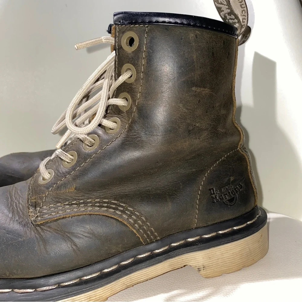 Dr. Marten's Industrial Steel Toe Women's Size 6 Maple Brown Slip Resistant Zip - Picture 6 of 16